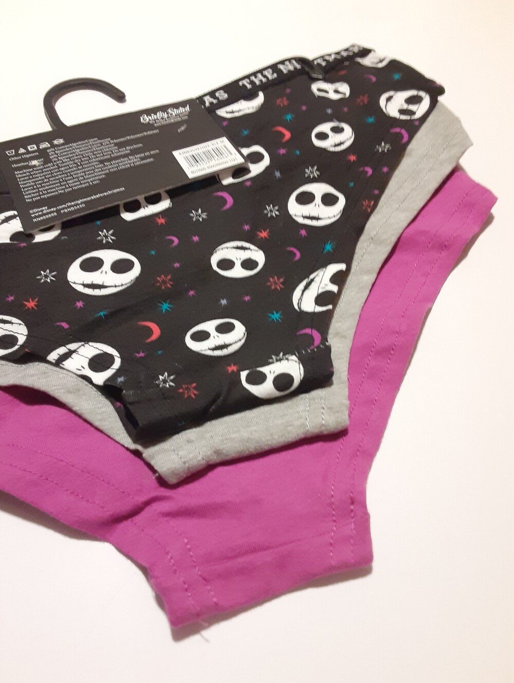 Nightmare Before Christmas Hipster Underwear Panties 3 Pack Skellington NWT